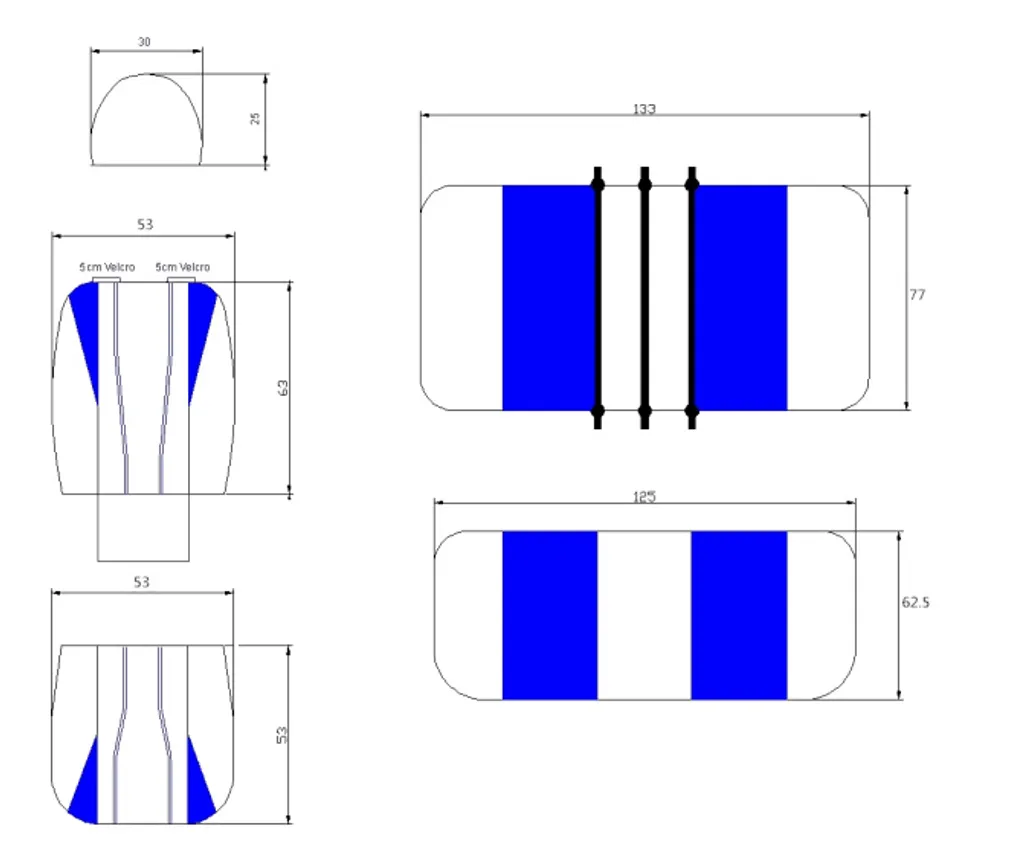 Komplettsatz Schonbezüge Blau Schwarz Sitzbezüge Komfort ABE Zertifikat Zugelassen Neu Für Pkw KfZ 12 Komplettsatz Schonbezüge Blau Schwarz Sitzbezüge Komfort ABE Zertifikat Zugelassen Neu Für Pkw KfZ – Bild 10