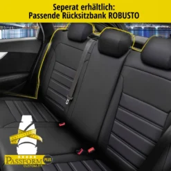 WALSER Passform-Sitzbezug Robusto, Schonbezug Kompatibel Mit VW Caddy IV Kombi (SAB, SAJ) 05/2015-Heute, 2 Einzelsitzbezüge Normalsitze -Duswagen Verkaufe 0331494e373f8009f1f8f36a799dfa70
