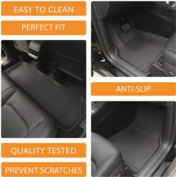 3D Fußmatten Set Passend Für Tesla Model Y / Performance Gummimatten Rutschfest Wasserfest -Duswagen Verkaufe 04661dd62ac6c108cddaf2c3264a23ef
