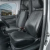 WALSER Passform Auto-Sitzbezug, Transporter-Schonbezug Kunstleder Kompatibel Mit VW Caddy, Einzelsitz Vorne