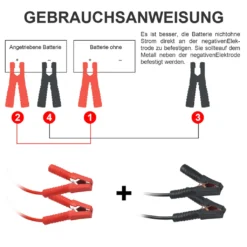 Lospitch 2x4M 500AMP Starthilfekabel Starterkabel Überbrückungskabel Auto Hilfspaket Batteriekabel Universal PKW KFZ LKW -Duswagen Verkaufe 075606f39e39b274ca4fd3168aa274cd 2
