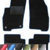 Moto-MOLTICO Fußmatten Auto Velours Autoteppiche Schwarz Automatten Set 2-teilig Passend Für Fiat Doblo I 2001-2009 (Blaue - Ziernähte) -Duswagen Verkaufe 0bc14367332d4e97d916566885cabd16