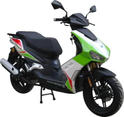 Motorroller Mustang FI 50 Ccm 45 Kmh EURO 5 Grün-weiß