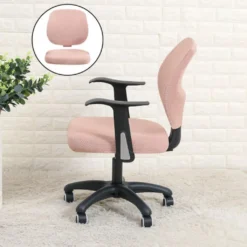 Polyesterfaser Schonbezug Split Sessel Schonbezug Sitzbezug Anti-Staub Für Bürostuhl Esszimmerstuhl Drehstuhl Heimtextilien Farbe Rosa -Duswagen Verkaufe 119845cdef4cf0942cc761885c87001d