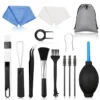 12-teiliges Tastatur Reinigungsset, Telefon Reinigungsset, Airpod Tastaturreiniger, Tastenkappen Abzieher, Schalter Abzieher, Tastatur Ohrstöpsel Reinigungsbürste Und Wischset