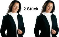 2 Stück Rollkragen Einsatz Rollkrageneinsatz Krageneinsatz Halswärmer Kragen Weiß Lang Damen