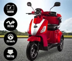 Rolektro E-Trike 25 V.3 Rot - 25 Km/h - Lithium-Akku 60V-30AH - 1000W - Reichweite 70 Km - LED Licht -Duswagen Verkaufe 134df75ebc942ec7f7a8d6c5ba71f3fc