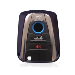 Kwmobile Autoschlüssel Hülle Kompatibel Mit BMW 4-Tasten SmartKey Autoschlüssel - TPU Schutzhülle Schlüsselhülle Cover In Hochglanz Schwarz Violett -Duswagen Verkaufe 152ef646fc2da585cde5896e7a0984e0