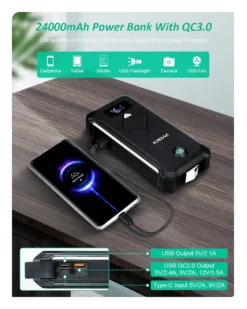 Starthilfe Powerbank 2400A 24000mAh 12V (Alle Benzin 8,0 Oder 6,0 L Diesel) LCD Auto Starthilfe Supersafe Tragbare Auto Batterie Upgrade Booster Und Intelligentes Starthilfekabel, Multifunktional 18 Starthilfe Powerbank 2400A 24000mAh 12V (Alle Benzin 8,0 Oder 6,0 L Diesel) LCD Auto Starthilfe Supersafe Tragbare Auto Batterie Upgrade Booster Und Intelligentes Starthilfekabel, Multifunktional -Duswagen Verkaufe 1558377ab0cb283c99a2edeff67219ae