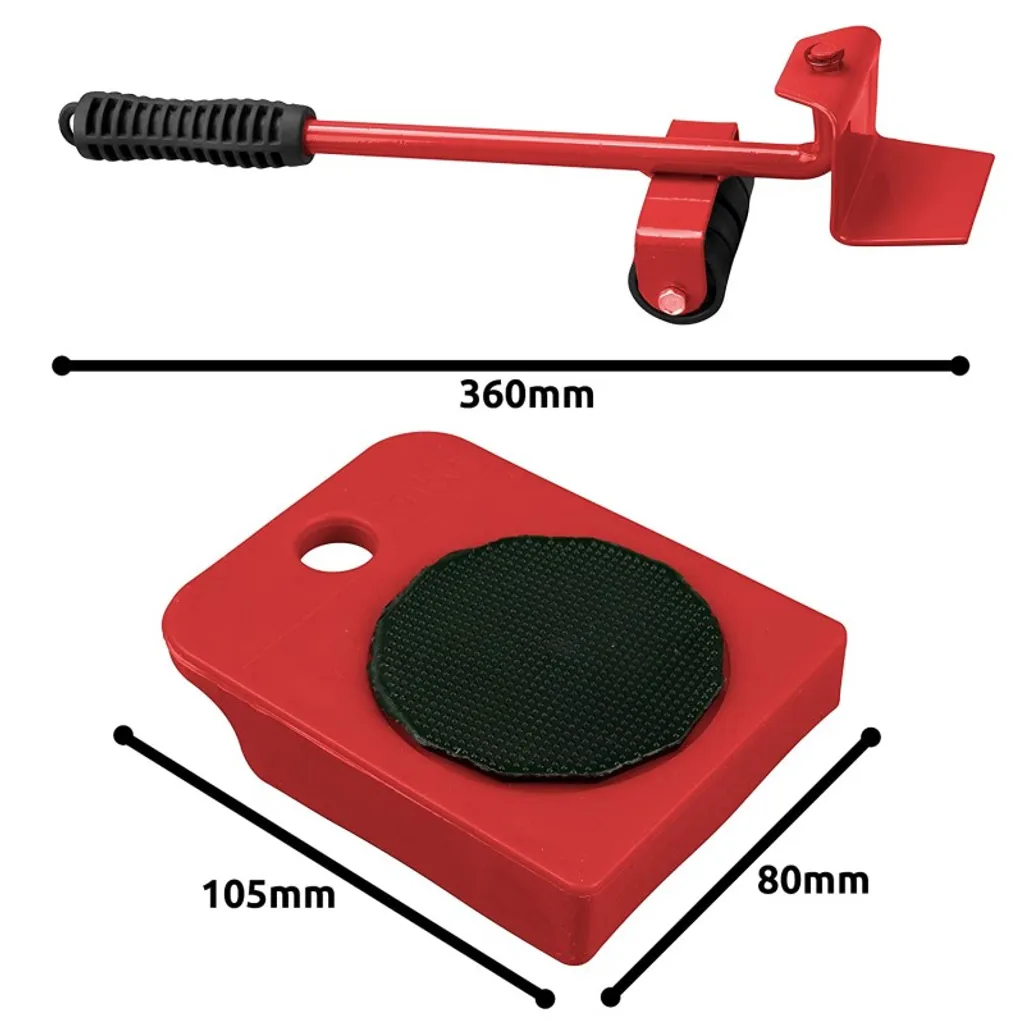 Möbelheber / Türheber, Set Mit 1 Hebevorrichtung 150kg + 4 Rollen 6 Möbelheber / Türheber, Set Mit 1 Hebevorrichtung 150kg + 4 Rollen – Bild 4