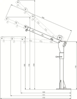 Prime Tech Ladekran / Hebekran Mit Elektrischer Seilwinde 500kg -Duswagen Verkaufe 161877086ca26dca6027bd9e2cd86d03