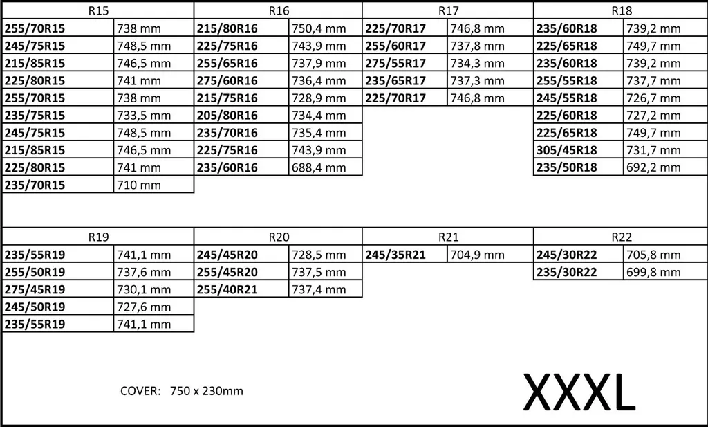 Reifentasche 17''- 22'' XXXL 75x26cm Sehr Groß Reifenaufbewahrung Reifenbezug Schonbezug EXKLUSIV 5 Reifentasche 17''- 22'' XXXL 75x26cm Sehr Groß Reifenaufbewahrung Reifenbezug Schonbezug EXKLUSIV – Bild 3