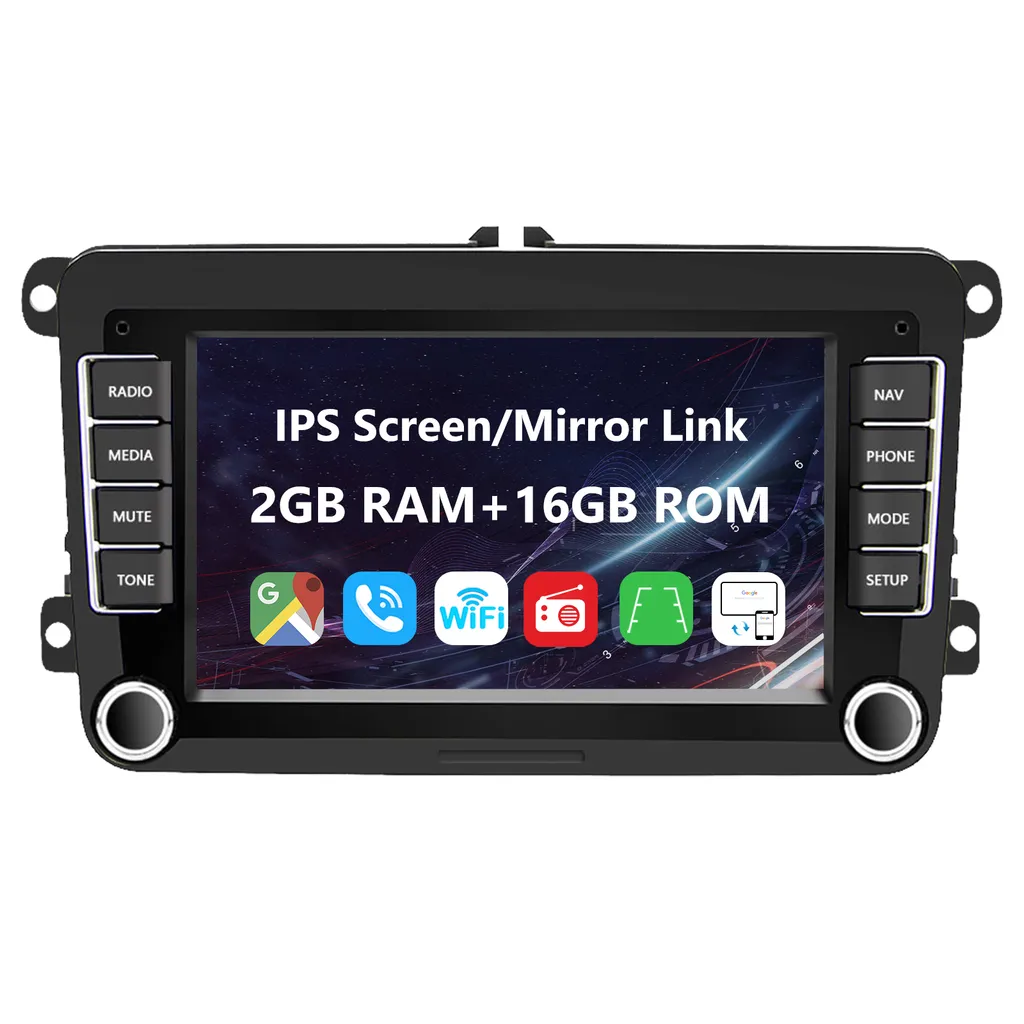 Eunavi 7 "Android Auto Multimedia Player 2 Din WIFI GPS Navigation Autoradio Für Skoda VW Passat B6 Polo Golf 4 5 Touran Seat FM 4 Eunavi 7 "Android Auto Multimedia Player 2 Din WIFI GPS Navigation Autoradio Für Skoda VW Passat B6 Polo Golf 4 5 Touran Seat FM – Bild 2