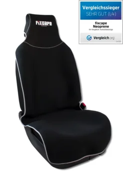 Fixcape Neoprene, Vergleichssieger Autositzbezüge, Autositzschoner Sitzbezug Schonbezug Vordersitze Universal Wasserdicht Schwarz-grau