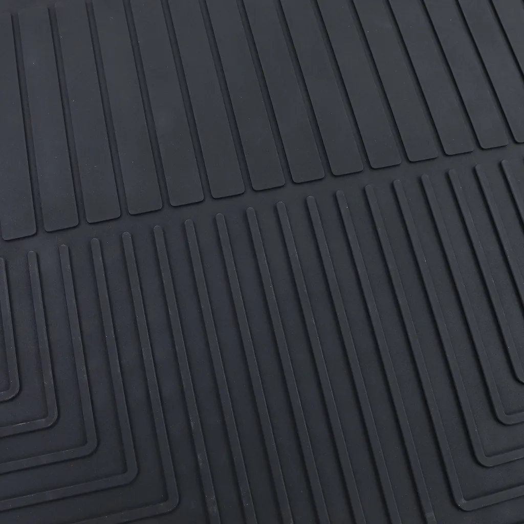 Premium Gummi Fußmatten Set 4-teilig Schwarz Für Hyundai Tucson JM 04-12 6 Premium Gummi Fußmatten Set 4-teilig Schwarz Für Hyundai Tucson JM 04-12 – Bild 4