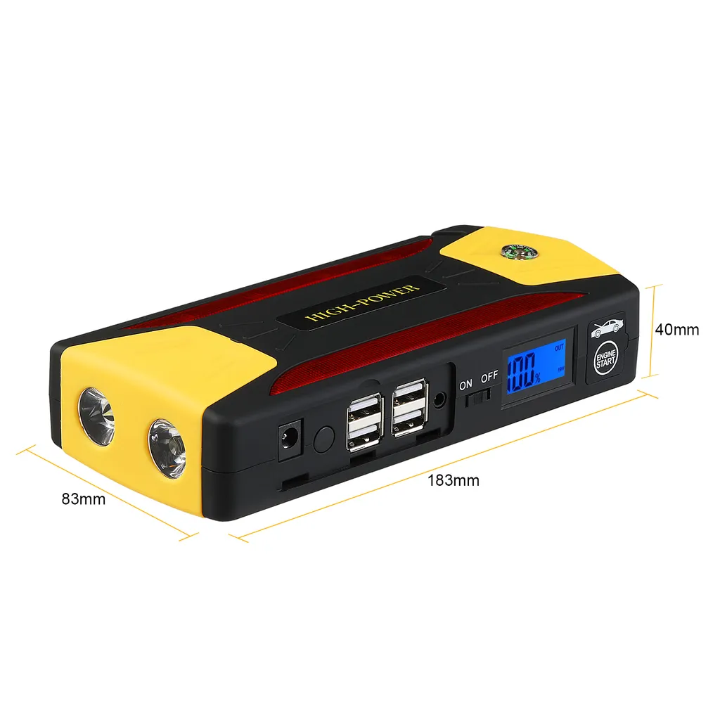 82800 MAh 12V Auto Starthilfe Starter Notstrom Bank Ladegerät Batterie Booster Mit LED-Taschenlampe 8 82800 MAh 12V Auto Starthilfe Starter Notstrom Bank Ladegerät Batterie Booster Mit LED-Taschenlampe – Bild 6