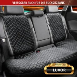 WALSER Sitzaufleger Comfortline Luxor, Universelle PKW Sitzauflage Vordersitz, Schutzunterlage-Autositz, Sitzschoner Mit Seitenwangen-Schutz, Schwarz -Duswagen Verkaufe 1fdda5f1532f27fe56fb9095cac72fca
