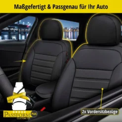WALSER Passform-Sitzbezug Robusto, Schonbezug Kompatibel Mit VW Caddy IV Kombi (SAB, SAJ) 05/2015-Heute, 2 Einzelsitzbezüge Normalsitze -Duswagen Verkaufe 2244bbf642f9f575dfd56e00438bbe2d