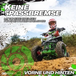 Elektro Quad Miniquad Kinder Racer 1000 Watt Pocket Kinderquad Pocketbike ATV (Schwarz/Pink) -Duswagen Verkaufe 23b00089732ec671ba9543544ed435e1