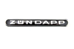 Schriftzug Zündapp Für Tank In Schwarz / Silber Länge 130 Mm