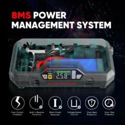 Auto-Starthilfe Mit Luftkompressor 1500A 18000mAh 12V Autobatterie-Booster Für Bis Zu 7L Gas Oder 4,5L Diesel, 150 PSI Reifenfüller Mit Digitalem Bildschirm｜Lokithor JA300 -Duswagen Verkaufe 26236348cb4c67acd897ab08b0bad8f1 1