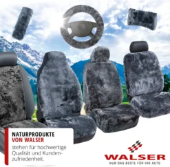 WALSER Autositzbezug Lammfell Lammfellbezug Nineve Autoschonbezug Lammfell Anthrazit 20032 -Duswagen Verkaufe 2674ec1b16a35e5bdd92ec3588a03c4d