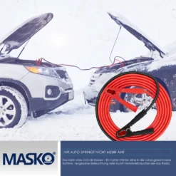 MASKO® Starthilfekabel Überbrückungskabel Für Benzin- Und Dieselmotoren, 6/12/24 Volt. Auto Motorrad Starterkabel Aus Kupfer Inkl. Handschuhe Und Tragetasche (25mm² 1200A / 30mm² 1500A), Größe:6m / 1500amp -Duswagen Verkaufe 2838e3d80b810c08613edb1af1dce10f