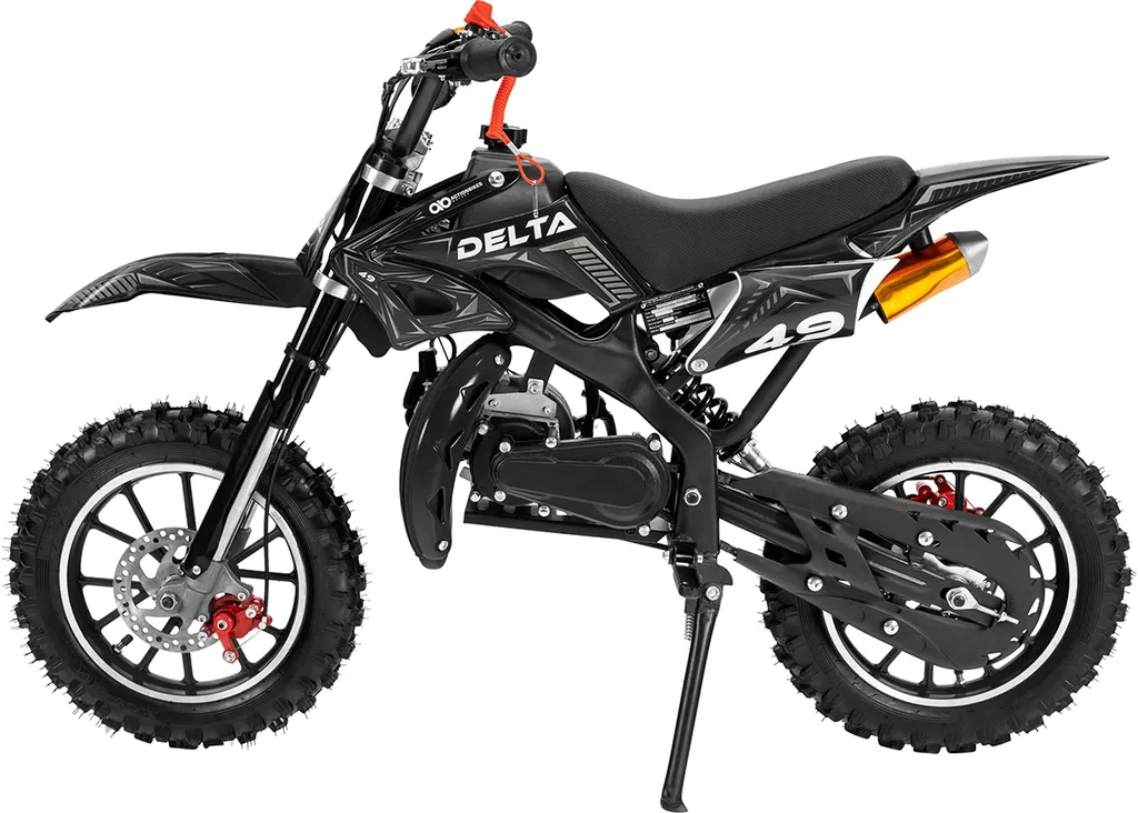 Kinder Mini Enduro Crossbike DELTA 49cc 2 Takt Motorcrossbike Pocketbike Cross (Schwarz) 4 Kinder Mini Enduro Crossbike DELTA 49cc 2 Takt Motorcrossbike Pocketbike Cross (Schwarz) – Bild 2