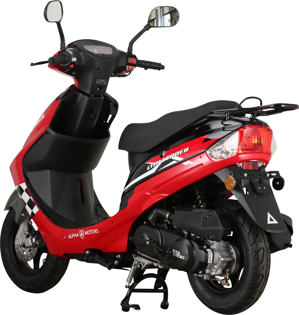 Motorroller CityLeader 50 Ccm 45 Kmh EURO 5 Rot 5 Motorroller CityLeader 50 Ccm 45 Kmh EURO 5 Rot – Bild 3