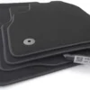 Volkswagen Fußmatten Passend Für VW T-Cross Premium Velours Automatten Set Auto Teppich, 4x Schwarz, Original Befestigung -Duswagen Verkaufe 2ee724df68b62b4974fa9be2eaacffe5