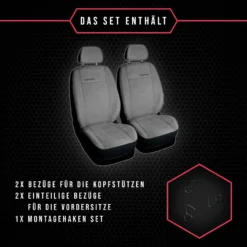 Autositzbezüge Universal Schonbezüge Sitzauflage PKW Schonbezug 1+1 Vorne Grau -Duswagen Verkaufe 2f59a9d7e3769232b11b776f439cfd0a