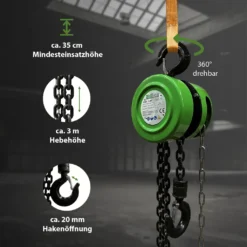 TrutzHolm® Flaschenzug Seilzug Kettenzug Hebezug Ratschenzug 1000 Kg / 1 T Tragkraft - 3000 Mm / 3 M Hubhöhe - HSZ - Rund -Duswagen Verkaufe 34a5f9287c88cdaffef884eebf32a271
