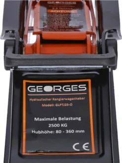GEORGES Hydraulischer KFZ Rangierwagenheber 2,5T 80 - 360mm Inkl. SUV Adapter - Low Profile -Duswagen Verkaufe 3856a66ba459d45e0bf002a10aea5435