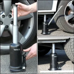 YATO Hydraulischer Wagenheber Stempelwagenheber 5T Flaschenwagenheber Hydraulisch 2 Stufig -Duswagen Verkaufe 398b426ab650e4abbb100cee1069a9fd