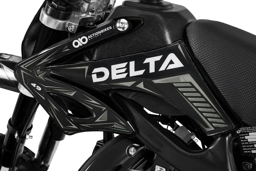 Kinder Mini Enduro Crossbike DELTA 49cc 2 Takt Motorcrossbike Pocketbike Cross (Schwarz) 8 Kinder Mini Enduro Crossbike DELTA 49cc 2 Takt Motorcrossbike Pocketbike Cross (Schwarz) – Bild 6