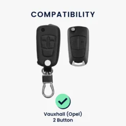 Kwmobile Autoschlüssel Hülle Kompatibel Mit Opel Vauxhall 2-Tasten Klappschlüssel Autoschlüssel - Kunstleder Schutzhülle Schlüsselhülle Pusteblume Love Weiß Schwarz -Duswagen Verkaufe 3b4ec4bad246ac799d45a0f187494a8c