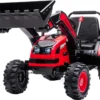 Kinder Elektroauto Radlader Traktor Kinderauto Kinderfahrzeug Elektro 2x35W Rot