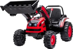Kinder Elektroauto Radlader Traktor Kinderauto Kinderfahrzeug Elektro 2x35W Rot