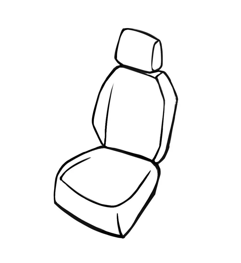 WALSER Passform Auto-Sitzbezug, Transporter-Schonbezug Stoff Kompatibel Mit VW Caddy, Einzelsitz Vorne 4 WALSER Passform Auto-Sitzbezug, Transporter-Schonbezug Stoff Kompatibel Mit VW Caddy, Einzelsitz Vorne – Bild 2