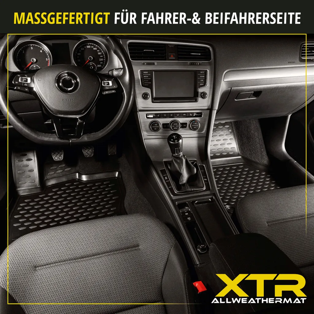 WALSER XTR Gummi Fussmatten Auto Kompatibel Mit Opel Zafira Tourer C (P12), 7 Sitze 2011-Heute, 100% Passgenaue Auto Fußmatten, Robuste Universal Fußmatte Auto, Gummimatten Auto, Auto Fussmatten Gummi 7 WALSER XTR Gummi Fussmatten Auto Kompatibel Mit Opel Zafira Tourer C (P12), 7 Sitze 2011-Heute, 100% Passgenaue Auto Fußmatten, Robuste Universal Fußmatte Auto, Gummimatten Auto, Auto Fussmatten Gummi – Bild 5