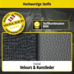WALSER Passform-Sitzbezug Bari, Schonbezug Kompatibel Mit Opel Astra J Caravan (P10) 10/2010-10/2015, 2 Einzelsitzbezüge Normalsitze -Duswagen Verkaufe 4a5ed10ac374be3d1be6868edfd27241