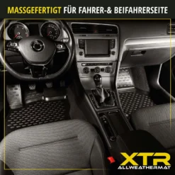 WALSER XTR Gummi Fussmatten Auto Kompatibel Mit VW T5 Bus/Pritsche/Fahrgestell 2003-2015, VW T5 Kasten 2003-Heute, 100% Passgenaue Auto Fußmatten, Robuste Universal Fußmatte Auto, Gummimatten Auto -Duswagen Verkaufe 4b9bc1334a14b5b00ce2aee72ab55d07