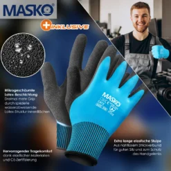 MASKO® Wagenheber Hydraulisch Flache Hubhöhe + 2x Gummiauflage + Handschuhe KFZ Rangierwagenheber Hydraulischer 360° Rollen Heber Unterstellbock, Größe:2.5 Tonnen - Orange -Duswagen Verkaufe 4d9f2af89722079de9a9d0d60b78acc4