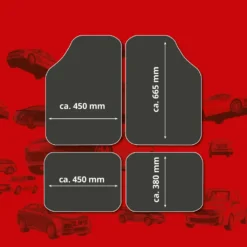 WALSER Gummimatten, Universal Automatte Metallic, Fußmatten Komplettset Riffelblech, Schutzmatte Silber, Zuschneidbare Schmutzfangmatte 28020 -Duswagen Verkaufe 4e8a625adbb6769b2e493d8f5969ef39