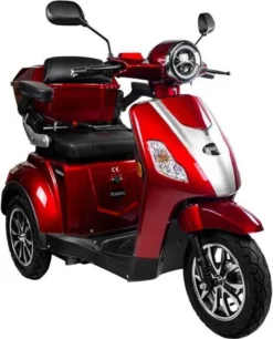Rolektro E-Trike 25 V.3 Rot - 25 Km/h - Lithium-Akku 60V-30AH - 1000W - Reichweite 70 Km - LED Licht