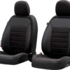WALSER Passform-Sitzbezug Bari, Schonbezug Kompatibel Mit Opel Astra J Caravan (P10) 10/2010-10/2015, 2 Einzelsitzbezüge Normalsitze