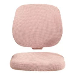 Polyesterfaser Schonbezug Split Sessel Schonbezug Sitzbezug Anti-Staub Für Bürostuhl Esszimmerstuhl Drehstuhl Heimtextilien Farbe Rosa