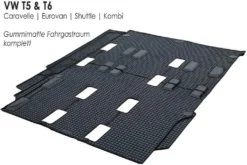 Volkswagen Gummimatte Passend Für VW T5 / T6 Caravelle Shuttle Eurovan Kombi (Fahrgastraum, Komplett)
