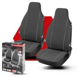 WALSER Auto-Sitzbezug Modulo, 2 Vordersitzbezüge, Universal Auto-Schonbezüge Für Highbacksitze, Universal PKW-Sitzbezüge, Sitzschoner-Auto Schwarz -Duswagen Verkaufe 5779ebc92d7165735742563107f76326
