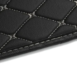 4 Stück Universal-Fussmatten Aus Kunstleder, Vorne Und Hinten, Wasserdicht, Schwarz Und Beige Genäht -Duswagen Verkaufe 58305de07d5fd3b1cb0a6d08f7fc8874
